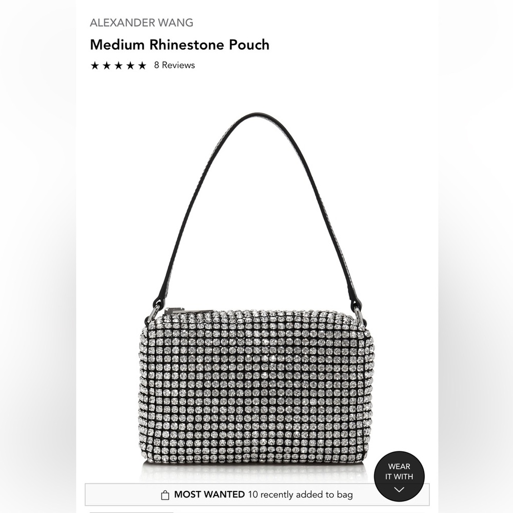 Alexander Wang Rhinestone pouch